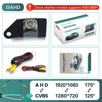 GreenYi 170° HD 1080P automobilio galinio vaizdo kamera, skirta Mitsubishi Jin Xuan (ASX) 2011–2014 m. naktinio matymo atbulinės eigos 4 kontaktų transporto priemonei