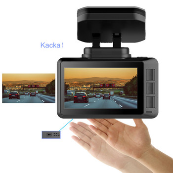 Anfilite Νέο 4k WiFi GPS Ultra HD 4K 3840*2160P Εγγραφή οδήγησης αυτοκινήτου DVR Κάμερα με διπλό φακό εγγραφής Sony IMX 335