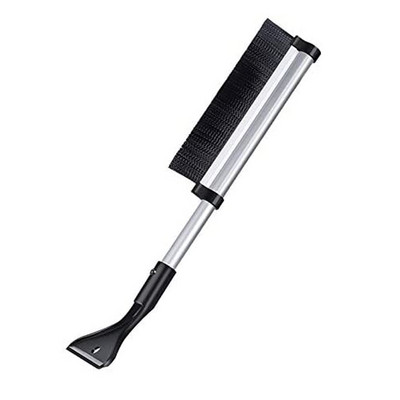 Perie de zăpadă din sticlă pentru gheață de parbriz de mașină, extensibilă din oțel inoxidabil, instrument de curățare a zăpezii, accesorii pentru spălarea măturii