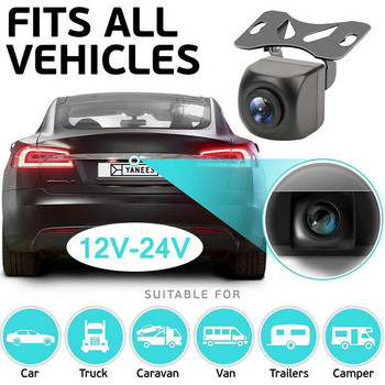 1080p HD автомобилна камера за задно виждане Универсална резервна камера за паркиране Нощно виждане Водоустойчиво HD цветно изображение За автомобилен dvd радио плейър