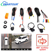 Smartour 360 Cameră pentru mașină Bird Around View laterală AHD 720P 1080p 3D Multi-unghi fără sudură Cameră HD panoramică pentru mașină Android Monitor