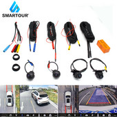 Πανοραμική κάμερα 360 μοιρών 1080p 720p HD Πίσω εμπρός αριστερά δεξιά Σύστημα προβολής πουλιών 360 4 κάμερες για Universal ραδιόφωνο αυτοκινήτου 360