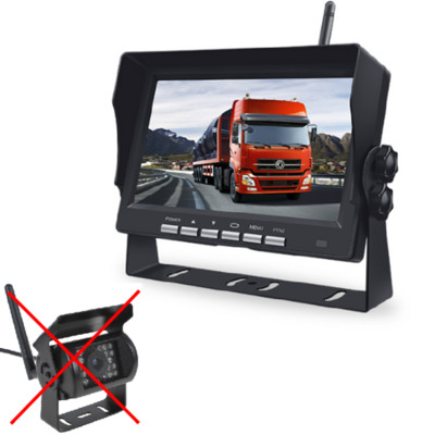 Ecran de monitorizare a mașinii cu 7 în HD Sistem de parcare pentru camioane pentru marșarier fără fir Monitorizează vehiculul cu ecranul camerei de marșarier Monitor pentru mașină Wifi