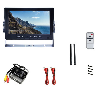 Ecran de monitorizare a mașinii cu 7 în HD Sistem de parcare pentru camioane pentru marșarier fără fir Monitorizează vehiculul cu ecranul camerei de marșarier Monitor pentru mașină Wifi