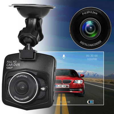 360° rotējoša drošība nakts redzamības braukšanas ierakstītājs HD G sensors SUV auto DVR mini LCD displejs
