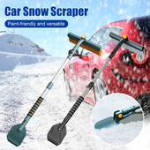 Ξύστρα πάγου για φτυάρι αυτοκινήτου με λαβή αφρού με επεκτεινόμενη λαβή βούρτσας Πολυλειτουργικό εργαλείο καθαρισμού αυτοκινήτου Χειμερινό αφαίρεση χιονιού πάγου