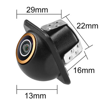 GreenYi Mini 360 Around Install AHD 720P Night Vision Golden Fisheye Lens Vehicle Parking Reverse Front Rear Side View Camera