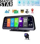 10-inch 4G Driving Recorder Android 8.1 2GB+32GB Car DVR ADAS WIFI GPS Navigation Registrar HD 1080P Video Recorder