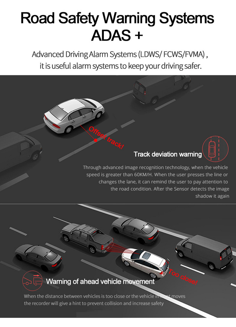 10-inch 4G Driving Recorder Android 8.1 2GB+32GB Car DVR ADAS WIFI GPS Navigation Registrar HD 1080P Video Recorder