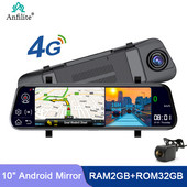 10 inch 4G ADAS Android Auto DVR Navigație GPS Cameră de bord cu lentilă dublă 1080P Cameră spate Înregistrare video Înregistrare Monitor 24 de ore