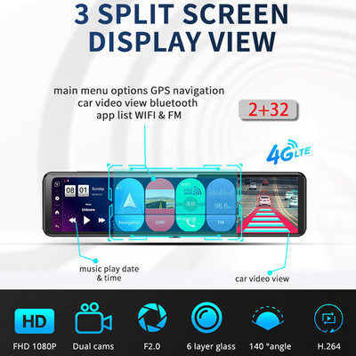 Recorder Conducere Recorder FHD 1080P Max 100% nou-nouț, unghi larg de 140°