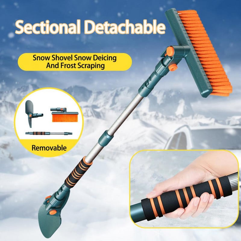 Lumelabidas Kasulik tööjõudu säästev teleskoop mootorsõidukite akende lumepuhastustööriist koduseks auto lumelabida lumehari