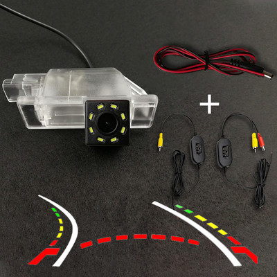 Juhtmeta auto CCD tagumine kaamera kalasilm 4 8 12 LED Dynamic Night For Peugeot 2008 208 301 307 3008 406 407 408 508 607 806 807 RCZ