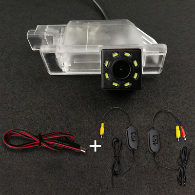 Juhtmeta auto CCD tagumine kaamera kalasilm 4 8 12 LED Dynamic Night For Peugeot 2008 208 301 307 3008 406 407 408 508 607 806 807 RCZ