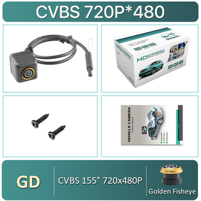 Ειδική αντικατάσταση εφεδρικής κάμερας οπισθοπορείας 5 pin HD AHD 1080P 170° Fisheye φακός οπισθοπορείας για Διακόπτης λαβής λογότυπου εμβλήματος σήματος VW