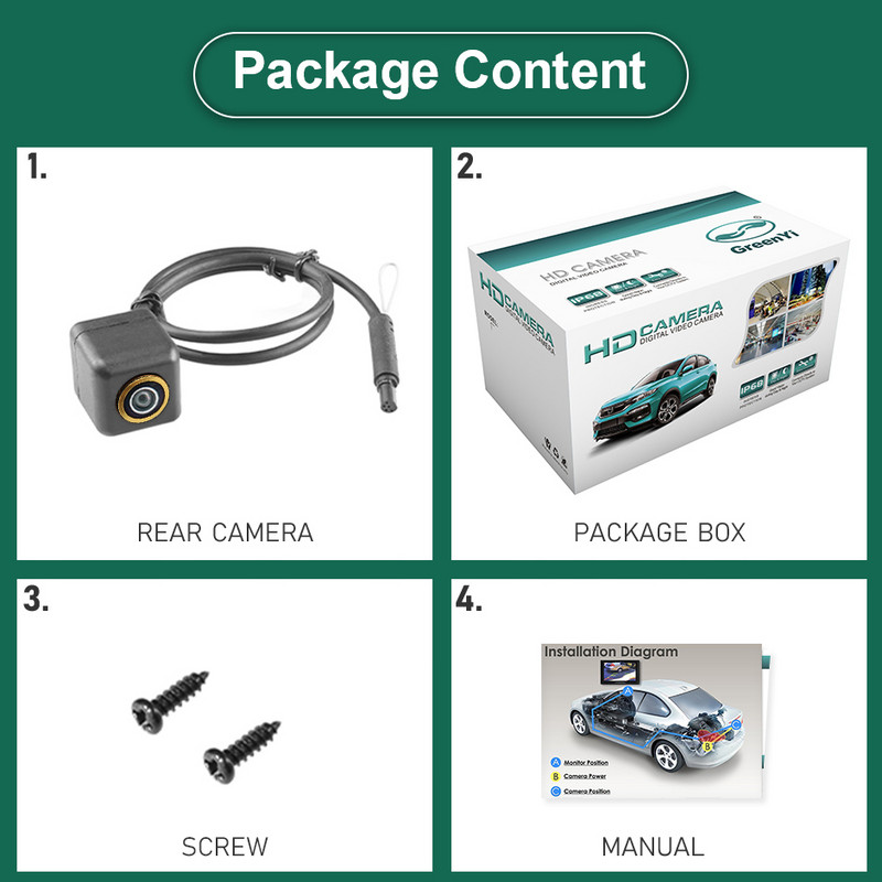 Ειδική αντικατάσταση εφεδρικής κάμερας οπισθοπορείας 5 pin HD AHD 1080P 170° Fisheye φακός οπισθοπορείας για Διακόπτης λαβής λογότυπου εμβλήματος σήματος VW