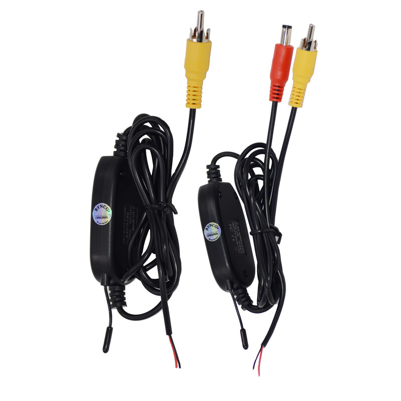 Cameră retrovizoare fără fir de 2,4 Ghz Transmițător video RCA și kit receptor pentru monitorul retrovizoare auto Transmițător și receptor FM
