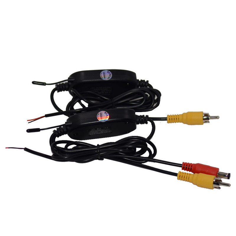 Cameră retrovizoare fără fir de 2,4 Ghz Transmițător video RCA și kit receptor pentru monitorul retrovizoare auto Transmițător și receptor FM