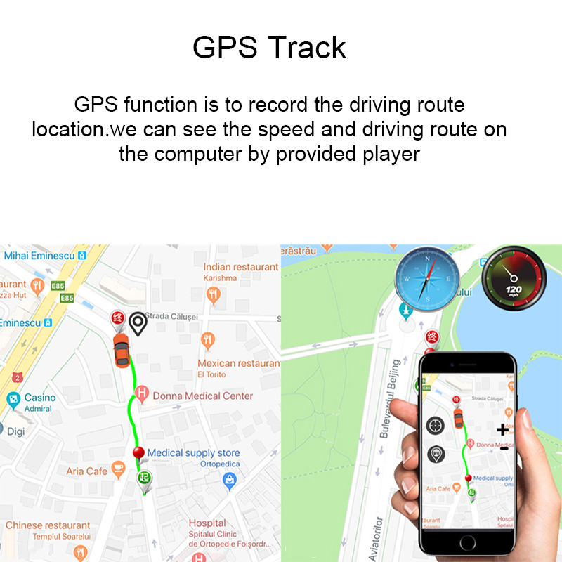 Anfilite HD 4K Car Dash Κάμερα WiFi Car DVR Sony Sensor 2160P Dashcam εγγραφής βίντεο Εγγραφή νυχτερινή έκδοση Οθόνη στάθμευσης