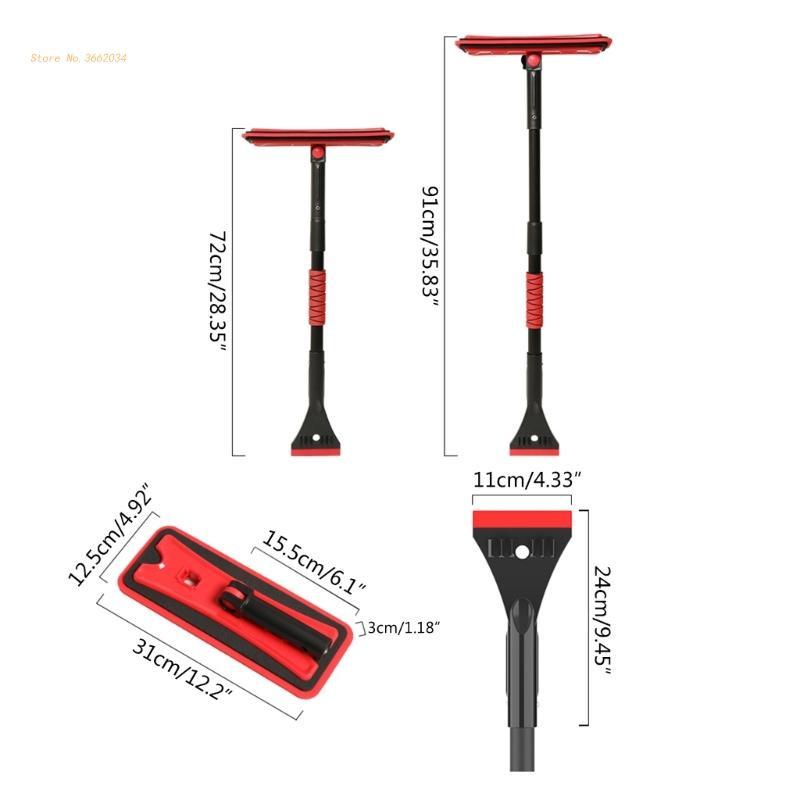 Lumeeemaldi puhastustööriist Eemaldatav pikendatav EVA lumelabidas lumekoristushari Dropship