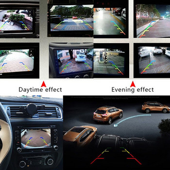 Ευρυγώνια κάμερα οπισθοπορείας αυτοκινήτου 170° Εφεδρική κάμερα οπισθοπορείας HD Night Vision Βιντεοκάμερα στάθμευσης Ιδιαίτερα αδιάβροχη οθόνη οπισθοπορείας