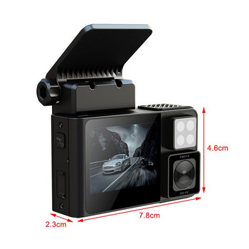 2K DVR за кола Dual 1080P Dash Cam Novatek 96675 Видеорекордер WIFI Регистратор Инфрачервена камера за нощно виждане 24H Паркинг мониторинг