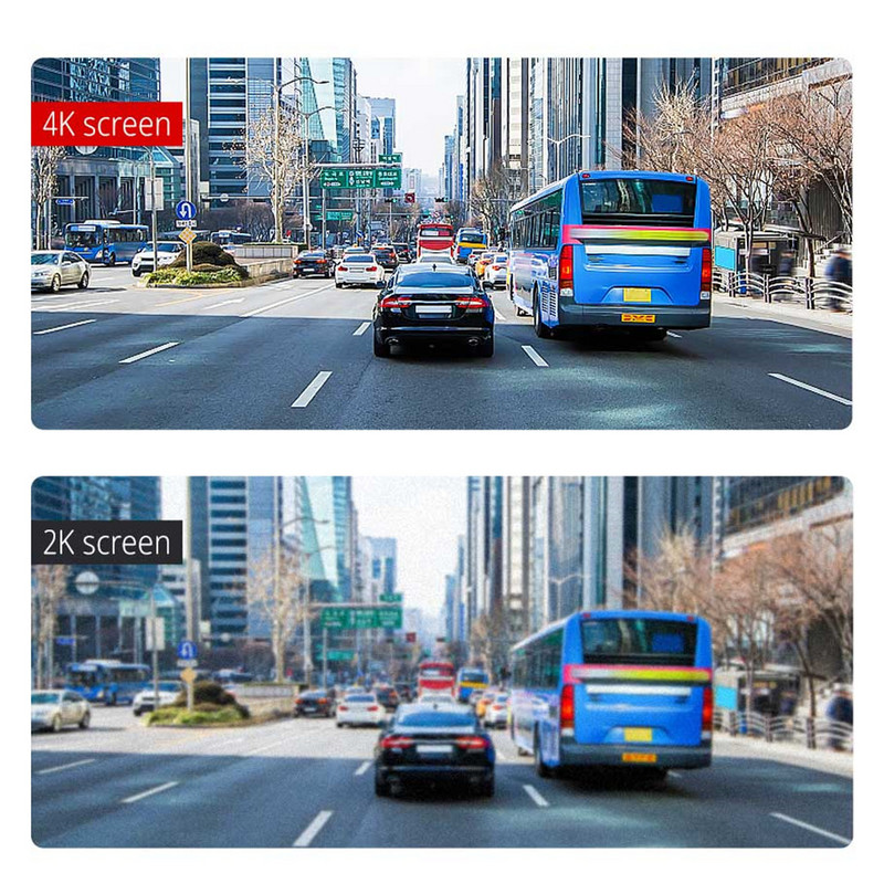 DVR auto de 3,16 inci 4K UHD 3840*2160P Cameră de bord WIFI GPS Monitor parc Sony IMX415 Senzor 1080P Cameră auto Înregistrare cu vedere nocturnă