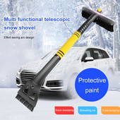 Racletă de gheață detașabilă în jurul lopată de zăpadă Parbriz extensibil pentru mașină Instrument de curățare răzuitoare de zăpadă Lopată de zăpadă pentru mașini Îndepărtarea înghețului