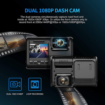 Dual Dash Cam για εμπρός και πίσω μέρος αυτοκινήτου ταξί Novatek 4K HD συσκευή εγγραφής βίντεο αυτοκινήτου ADAS WiFi GPS Sony υπέρυθρη αισθητήρας νυχτερινής όρασης