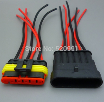 shhworldsea 1.5 komplekt 1/2/3/4/5/6 kontaktiga, isane veekindel elektrijuhtme kaabel auto pistik auto pistik