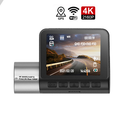 2 inch 4K Driving Recorder 2160P+1080P Cameră duală Sprint Camera GPS Tracker WiFi Dash Cam Parcare 24H Cameră cu vedere nocturnă DVR auto