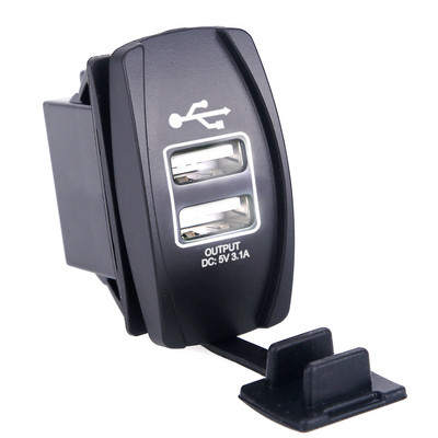 Încărcător de mașină universal dublu USB 12v Nou 3.1A 4.2A 2 porturi Adaptor mini încărcător auto pentru mașină motocicletă rezistent la apă pentru telefon