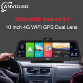 Oglindă Dvr auto de 10 inci Înregistrator video cu viziune nocturnă ADAS Android 4G Dash Cam 1080P Cameră auto Navigație GPS WIFI Monitor de parcare