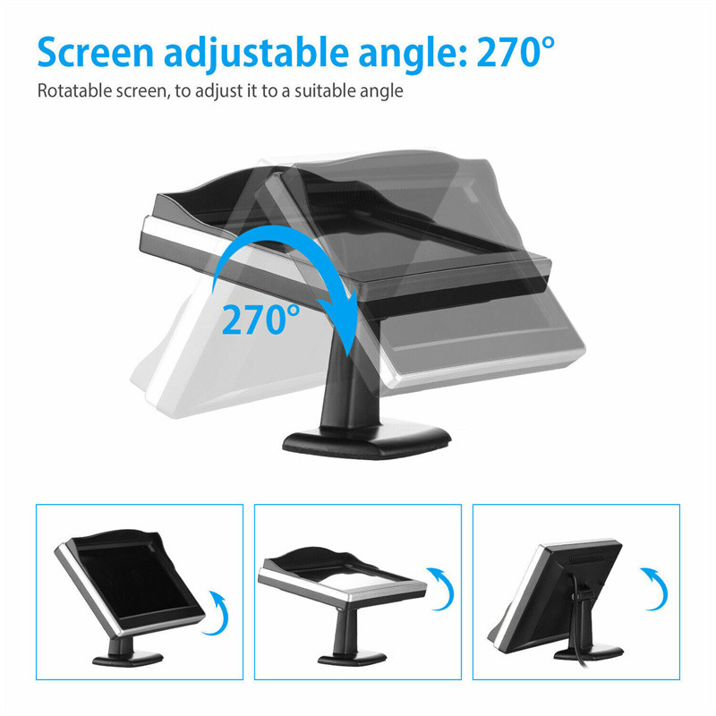 Varukaamera juhtmevaba auto tahavaate HD parkimissüsteem öönägemine + 5-tolline monitor auto tahavaatekaamera