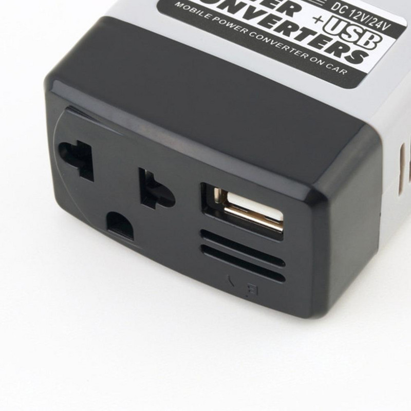 Nuo 12V/24V iki 220v Automobilinis mobilusis maitinimo keitiklio adapteris USB automobilinis maitinimo keitiklis įkroviklis, naudojamas visiems mobiliesiems telefonams universalus