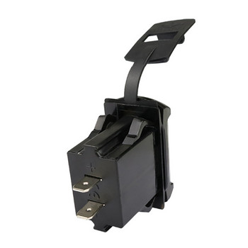 Двойно USB зарядно за кола 4.2A Рокер Адаптер Гнездо LED Цифров волтметър за Рокер Морски превключвател Панел на лодка RV превозно средство