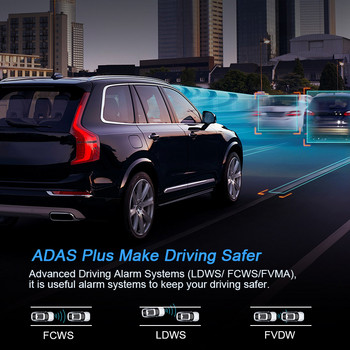 Anstar 10\'\' 4G огледало за обратно виждане Автомобилен DVR 1080P видеозапис Dash Cam двоен обектив ADAS GPS навигация Авторегистратор Камера