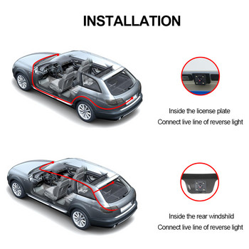 Εγγραφή οδήγησης βίντεο αυτοκινήτου DVR Dash Κάμερα διπλού καναλιού Εγγραφή καθρέφτη οπισθοπορείας IPS Οθόνη νυχτερινής όρασης Αναστροφή εικόνας