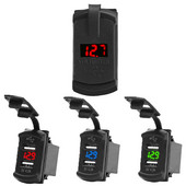 Universalus automobilinis įkroviklis 12V 24V 4,2A ekrano įtampos prievadai Automatinis adapteris Telefonas, atsparus vandeniui, dvigubas USB įkroviklis, skirtas iPhone Huawei Xiaomi