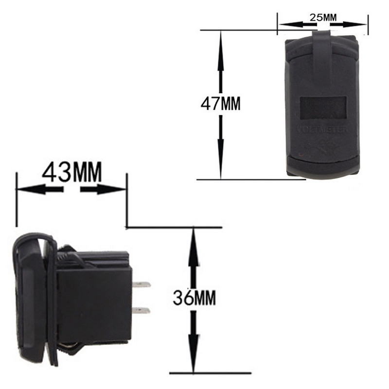 Universalus automobilinis įkroviklis 12V 24V 4,2A ekrano įtampos prievadai Automatinis adapteris Telefonas, atsparus vandeniui, dvigubas USB įkroviklis, skirtas iPhone Huawei Xiaomi