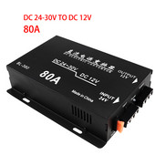 24 V redutseerija muundur Suure võimsusega trafo DC 24 V kuni alalisvoolu 12 V inverter 80 A 60 A paadiga veoautole auto heli külmik