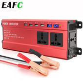 2000W Display Invertor 12V la 220V Transformator 3 Prize 4 USB Convertor Auto Inversor Adaptor Auto pentru Masina Casa Exterior