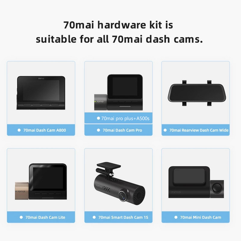 pentru 70mai Cablu de supraveghere a parcării pentru 70mai 4K A800S A500S D07 D08 M300 Kit cablu pentru mașină DVR 24H Kit HW pentru monitor de parcare