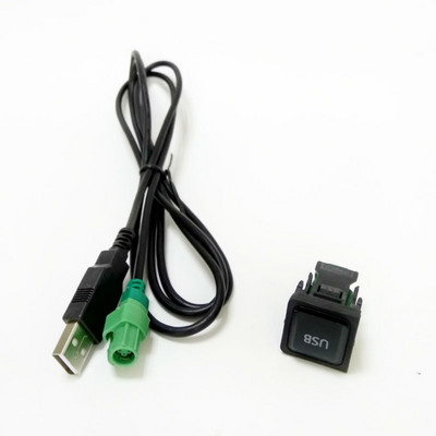 Biurlink USB бутон за превключване USB адаптер за кабел за Volkswagen CD плейър радио