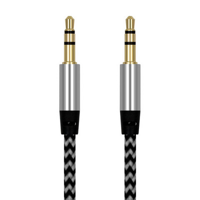 1 m lisakaabli pesa 3,5 mm helikaabel 3,5 mm pesa kõlari kaabel isane auto lisajuhe JBL kõrvaklappide iphone jaoks Samsung AUX juhe