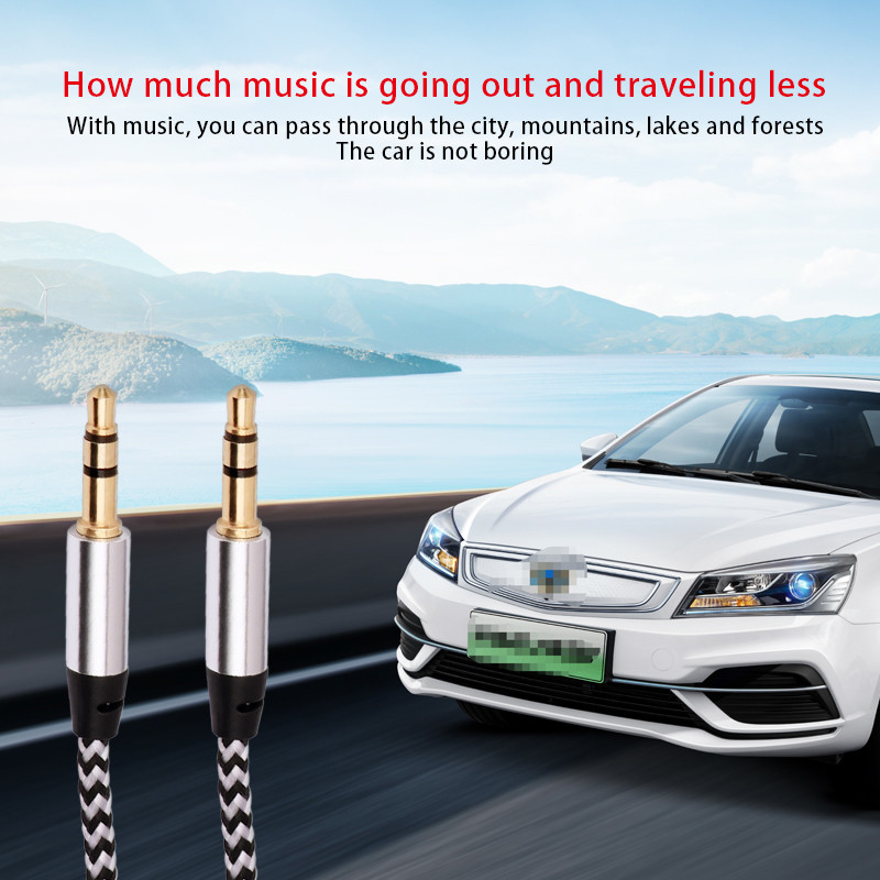 1 m lisakaabli pesa 3,5 mm helikaabel 3,5 mm pesa kõlari kaabel isane auto lisajuhe JBL kõrvaklappide iphone jaoks Samsung AUX juhe