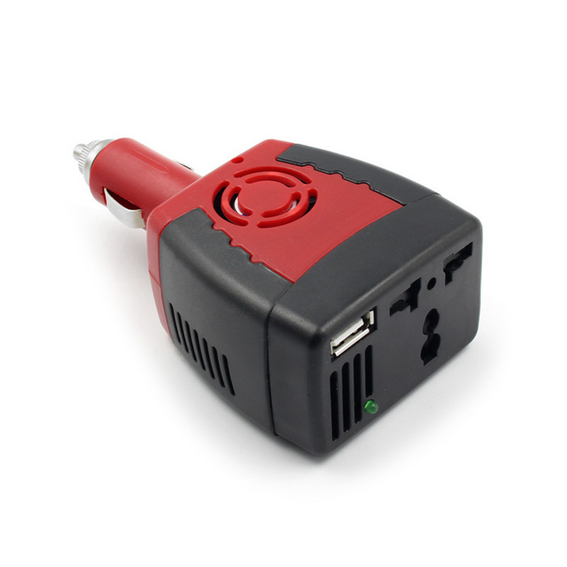150 W automaatse toitemuunduriga alalisvoolu 12 V kuni 220 V vahelduvvoolu auto väljundpinge muunduri adapteri võimendi USB laadimispordiga