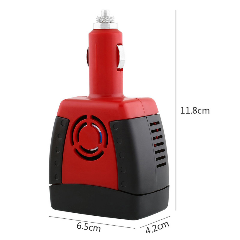 150 W automaatse toitemuunduriga alalisvoolu 12 V kuni 220 V vahelduvvoolu auto väljundpinge muunduri adapteri võimendi USB laadimispordiga