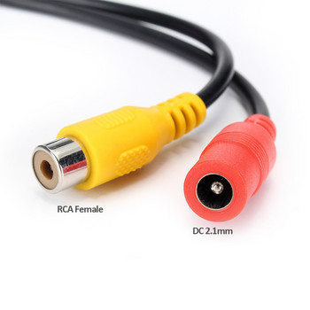 JIEPIE M12 Aviation Head 4Pin мъжки към RCA/DC женски 4-пинов към RCA адаптер удължителен кабел за CCTV монитор Автомобилна задна резервна камера