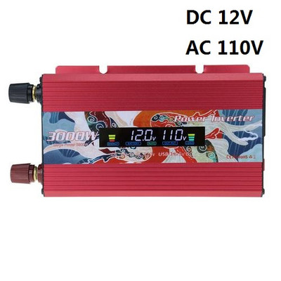 Pure Sine Waves Inverter DC 12V AC 110V-220V 5000W Feszültség Transz Former Átalakító Adapter Univerzális LED szoláris inverter